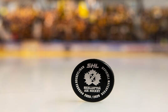 Matchpucken innan ishockeymatchen i SHL mellan Skellefteå