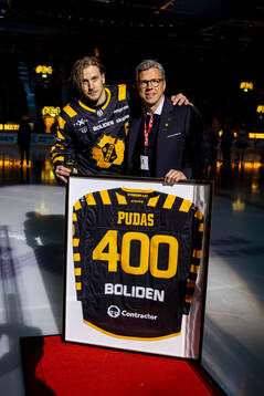 Skellefteås Jonathan Pudas uppmärksammas för sina 400