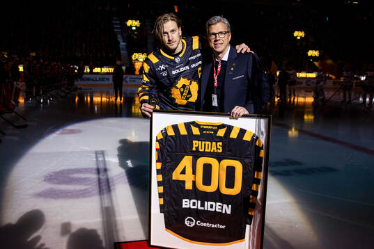 Skellefteås Jonathan Pudas uppmärksammas för sina 400