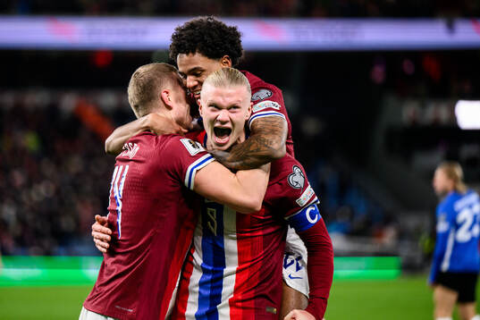 Erling Braut Haaland of Norway celebrates