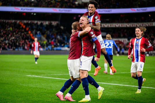 Erling Braut Haaland of Norway celebrates