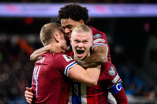Erling Braut Haaland of Norway celebrates