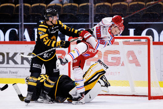 Skellefteås Max Krogdahl och Timrås Eddie Genborg