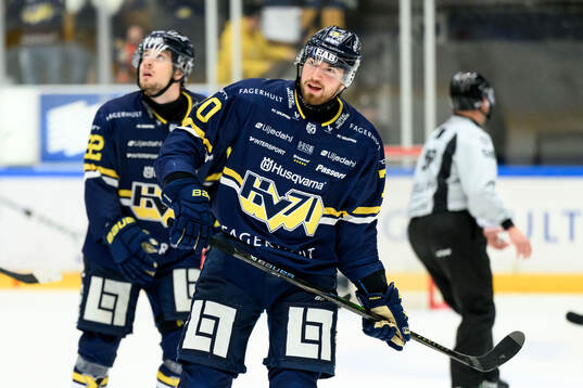 HV71s Lukas Rousek jublar