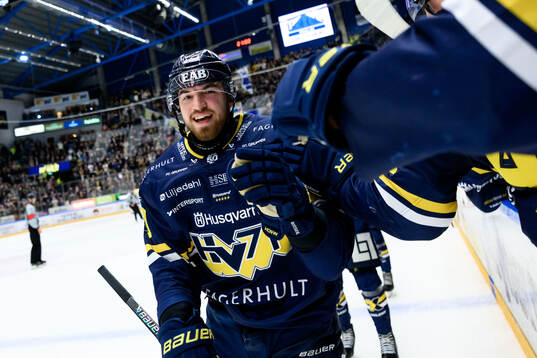 HV71s Lukas Rousek jublar