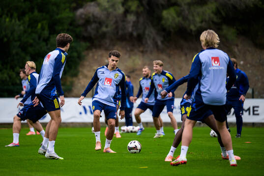 Yasin Ayari of the Swedish national football team