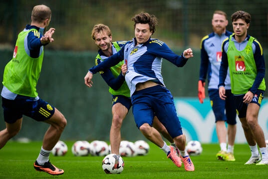 Bläddra bland fler bilder av Football, FIFA World Cup Qualifier, Sweden, Training 