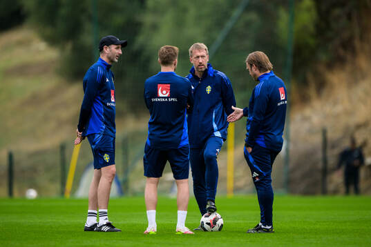Assistant coach Andreas Georgson, assistant coach Sebastian