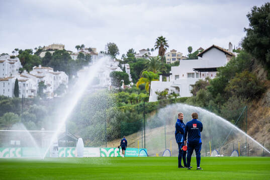 Head coach Graham Potter and assistant coach Björn Hamberg