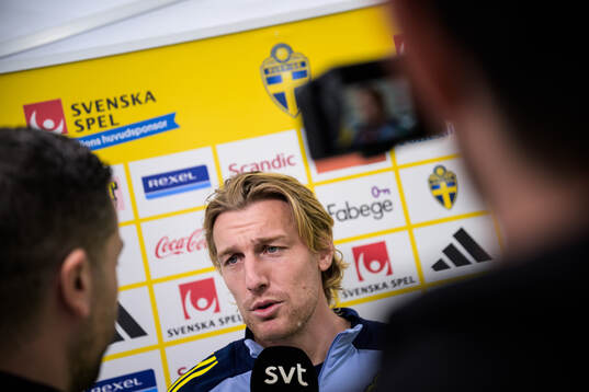 Emil Forsberg of the Swedish national football team being