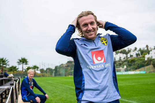 Emil Forsberg of the Swedish national football team