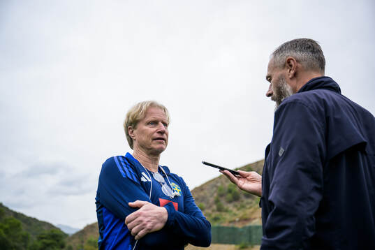 Team manager Stefan Pettersson of the Swedish national