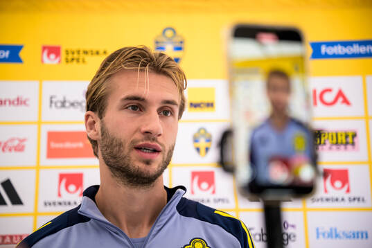 Benjamin Nygren of the Swedish national football team
