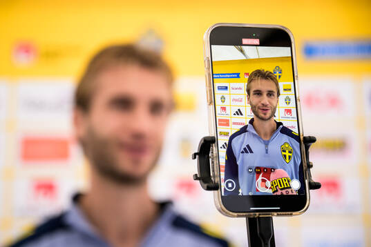 Benjamin Nygren of the Swedish national football team
