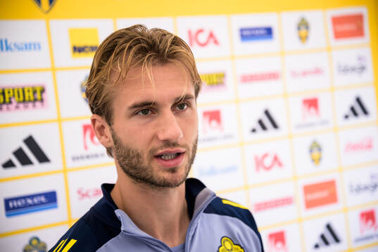 Benjamin Nygren of the Swedish national football team