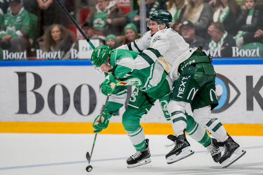 Rögles Paul LaDue och Färjestads Joakim Nygård