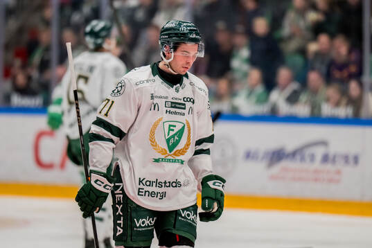 Färjestads Viktor Lodin deppar