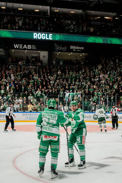 Rögles Leon Bristedt jublar