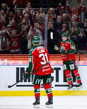 Frölundas Filip Cederqvist jublar