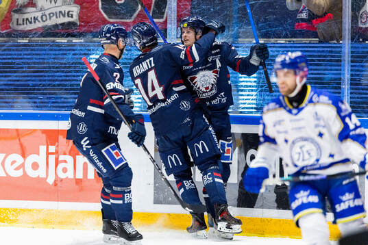 Linköpings Fredrik Karlström jublar