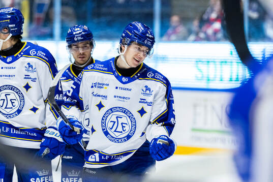 Leksands Andro Kaderli jublar