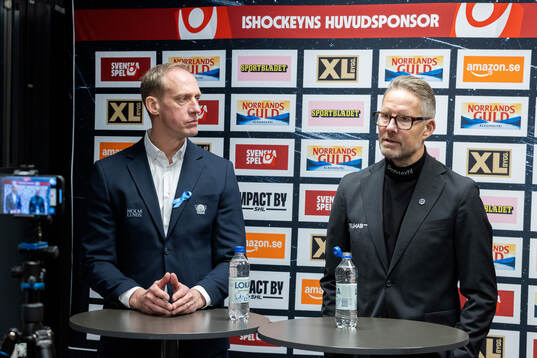 Linköpings tränare Mikael Håkanson och Leksands tränare