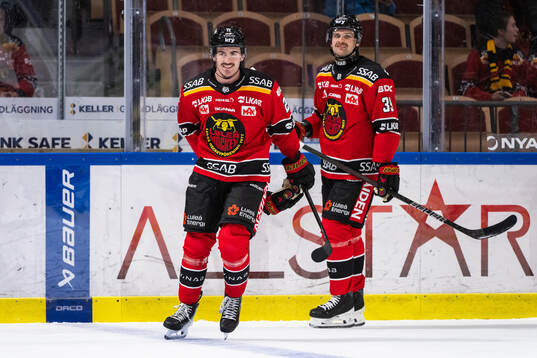Luleås Ben Tardif och Pontus Själin