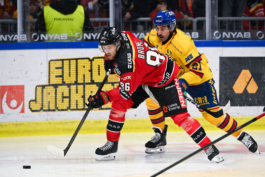 Luleås Mathias Bromé och Djurgårdens Joseph Laleggia