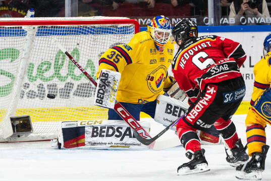 Djurgårdens målvakt Magnus Hellberg och Luleås Isac