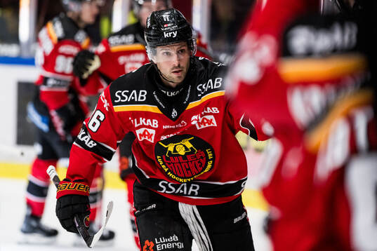 Luleås Mathias Bromé jublar