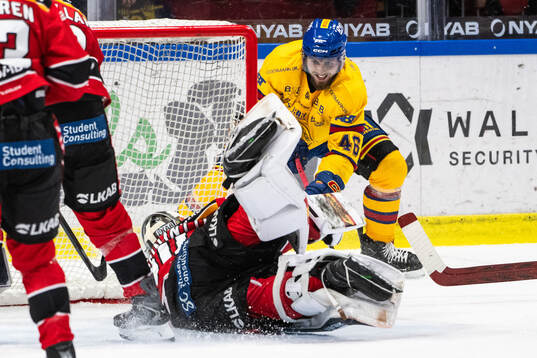 Luleås målvakt Joel Lassinantti och Djurgårdens Albin