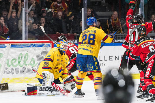 Djurgårdens målvakt Magnus Hellberg deppar och Luleås