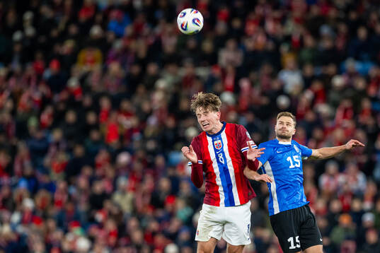 Sander Berge of Norway and Rauno Sappinen of Estonia