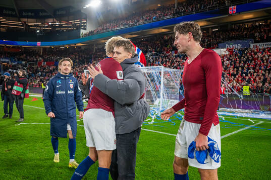 Patrick Berg, Morten Thorsby, Martin Ødegaard and Sander