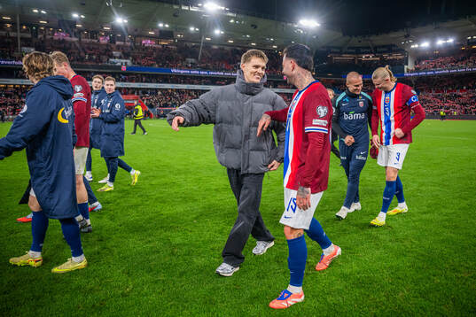 Martin Ødegaard and Aron Bizet Dønnum of Norway