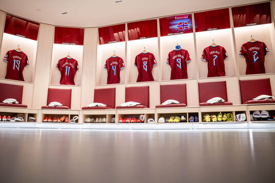 Norway’s dressing room