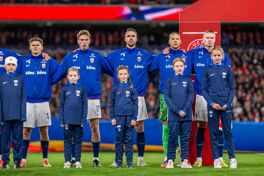 Kristoffer Ajer, goalkeeper Ørjan Nyland, Erling Braut