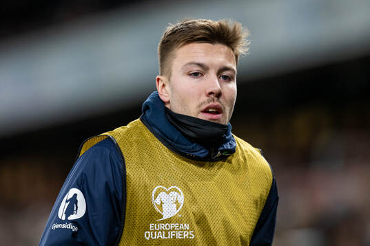 Fredrik André Bjørkan of Norway warms up