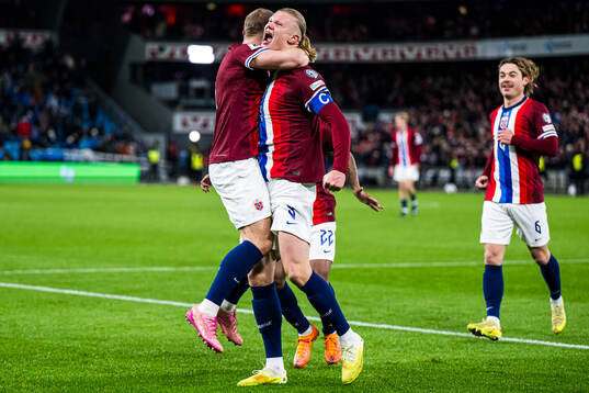 Erling Braut Haaland of Norway celebrates