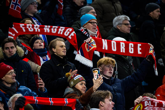 Spectators in the stands