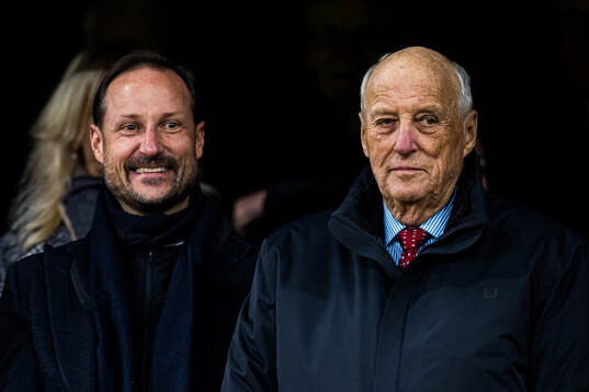 Crown prince Haakon and King Harald V of Norway