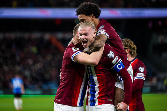 Erling Braut Haaland of Norway celebrates
