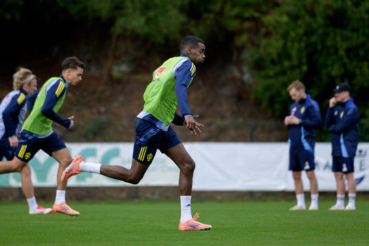 Alexander Isak of the Swedish national football team