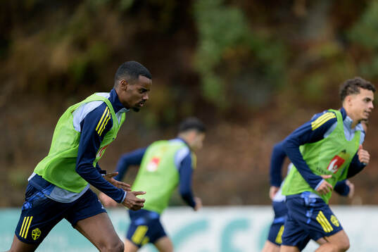 Alexander Isak of the Swedish national football team