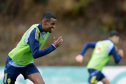 Alexander Isak of the Swedish national football team