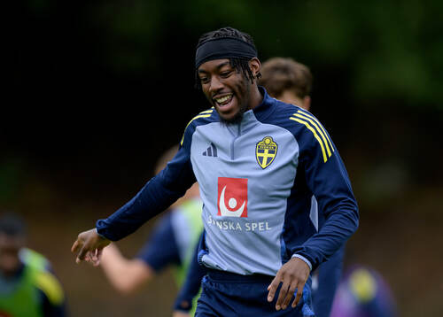 Anthony Elanga of the Swedish national football team