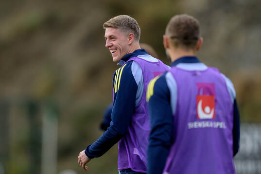 Alexander Bernhardsson of the Swedish national football team