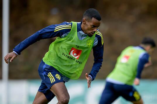 Alexander Isak of the Swedish national football team