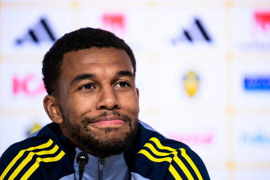 Isak Hien of the Swedish national football team