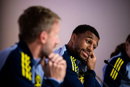 Isak Hien of the Swedish national football team